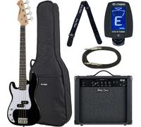 Harley Benton PB-Shorty LH BK Std. Set 1