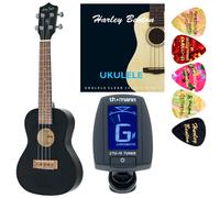 Harley Benton UK-12C Black Bundle