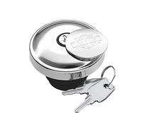 HARLEY-DAVIDSON B & S - Tapa para depósito de combustible para moto, cromo, color negro y cromado