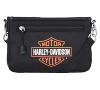 Harley-Davidson Bandolera convertible con logotipo Bar & Shield para mujer, color negro