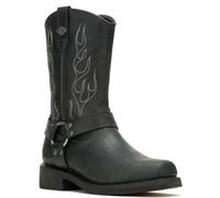 Harley-Davidson Botas Hustin West Western para hombre, Negro -, 42.5 EU