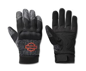 Harley-Davidson Dyna - Guantes Textiles Negro/Gris, L