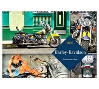 Harley-Davidson - Eine Kultmarke in Kuba (Wandkalender 2026 DIN A2 quer), CALVENDO Monatskalender: Verschiedene Modelle der Harley-Davidson in Kuba