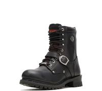 Harley-Davidson Faded Glory Leather Motorcycle Casual Boot, Botas de Motociclista Hombre, Negro, 40 EU