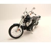 Harley Davidson Fxdbi Dyna Street Bob 2006 Azul Modelo Moto 1:12 Maisto