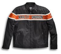 HARLEY-DAVIDSON Generations 21 - Chaqueta de ocio, negro/naranja/blanco, XL