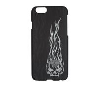 Harley-Davidson iPhone 6 Shell, Willie G, diseño de Calavera en Llamas, Negro 06933