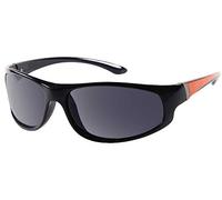 HARLEY-DAVIDSON Mens Kickstart Sunglass Shiny Black/Orange Grey Lens Hdv006blk-3, Gafas para Hombre, Olivastro, Talla única