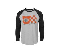 Harley-Davidson Men's Race Logo Baseball Tee - 96318-21VM (Large) Gray