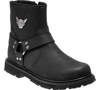 Harley-Davidson Men's Rambert 7-Inch Black Leather Motorcycle Boots D93491