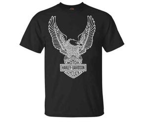 Harley-Davidson Men's T-Shirt Eagle Graphic Short Sleeve Tee Black Tee 30296656