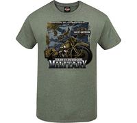 Harley-Davidson Military - Men's Military Green Graphic T-Shirt - Tour of Duty Pacific