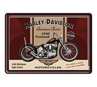 Harley-Davidson Panhead - Postal de chapa (10 x 14 cm)