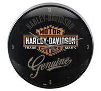 Nostalgic-Art Reloj Retro de Pared Harley-Davidson - Idea de Regalo para Motociclistas, Gran decoración, Diseño Vintage, 31 cm