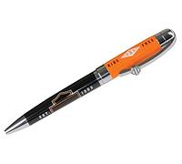HARLEY-DAVIDSON® Ride Free - Bolígrafo de tinta negra con caja de regalo naranja, color naranja