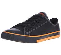 Harley-Davidson Roarke, Zapatillas Hombre, Corte bajo Vulcanizado Negro/Naranja, 42 EU
