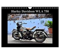 Harley Davidson WLA 750 (Wandkalender 2026 DIN A4 quer), CALVENDO Monatskalender: Alte Liebe rostet doch