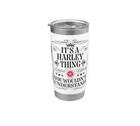 Harley Name It's A Harley Thing You Wouldn't Understanding Vaso térmico de acero inoxidable de doble pared