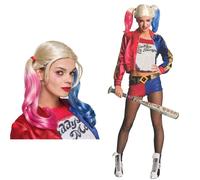 Harley Quinn adult perruque & 32943 Official DC Suicide Squad Ladies Harley Quin