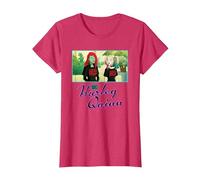 Harley Quinn and Poison Ivy Suicide Squad Gear Camiseta, Mujer, Rojo Jaspeado, XS