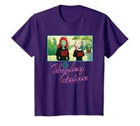 Harley Quinn and Poison Ivy Suicide Squad Gear Camiseta, Niños, Morado, 4 años