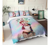 Harley Quinn Impresión 3D Digital Funda De Edredón para Dormitorio Funda Nórdica Microfibra Juego De Cama con Cremallera Y Funda De Almohada 3 Piezas King（220x240cm）