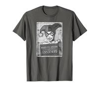 Harley Quinn Inmate Camiseta, Hombre, Asfalto, 4XL