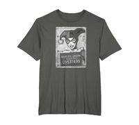 Harley Quinn Inmate Camiseta, Hombre Tallas Grandes, Asfalto, 4X Alto