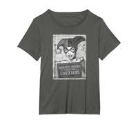 Harley Quinn Inmate Camiseta, Mujer Tallas Grandes, Asfalto, 4XL Grande