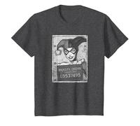 Harley Quinn Inmate Camiseta, Niños, Jaspeado Oscuro, 4 años