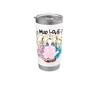 Harley Quinn Mad Love Vaso térmico de acero inoxidable de doble pared