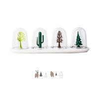 HARLIANGXY Salero y pimentero, juego de condimentos, organizador de condimentos, juego de restaurante, modelo de plantas, esculturas de decoración de cocina y decoraciones de mesa para el hogar