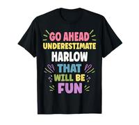 Harlow Personalized Women's Gift Custom Harlow Camiseta