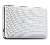 Harman/Kardon Esquire mini Sistema portátil de altavoces inalámbricos Bluetooth recargables estilizados con micrófono para conferencias integrado, color blanco