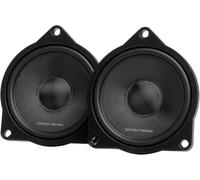 Harman Kardon FIT4SF 4 in / 10 cm Altavoz Coche Rango Medio 3 Vías | 45 W RMS / 360 W pico, 90 dB, 4 Ohm, 200 Hz-8 kHz - transductor midrange sin rejilla - materiales PCR reciclados - par