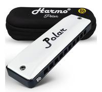 Harmo Polar Diatonic Harmonica Clave de BB - 10 hoyos 20 Notas rgano de la boca de arpa con casos de fosfor juncos de bronce adecuados para todos lo