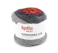 HARMONIA LUX de Katia ovillos de 150 gramos y 475 metros. (100 - Gris-Rojo-Ocre)