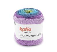 HARMONIA LUX de Katia ovillos de 150 gramos y 475 metros. (101 - Lila-Azul-Pistacho)