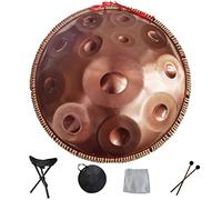 Harmonic Handpan Drum Hand Pan 9 10 12 14 Notas Instrumento de percusión Profesional Handpan de Acero con Bolsa de Viaje Decoración de Cuerda y mazos para meditación Yoga Zen