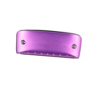 Harmónica Armónica De Blues De 7 Agujeros En Clave C/D Instrumento De Viento De Madera Adecuado Para Principiantes(Purple C)
