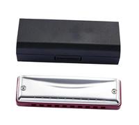 Harmónica Armónica Diatónica De 10 Agujeros Arpa De Blues De 20 Tonos Órgano De Boca Con Llave En C Instrumentos Musicales Para Principiantes(Red)