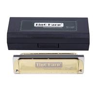 Harmonica Blues Harp 10 Agujeros en La, Instrumento Musical Blanco, Marcado de Agujeros en - Sonido Claro y Estable, Diseño Ergonómico, Ideal Principiantes y Conciertos (O)