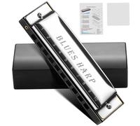 Harmónica Juego De Armónica Diatónica De 10 Agujeros Arpa De Blues Órgano De Boca De 7 Agujeros Para Adultos, Músicos De Banda(DB Tone)