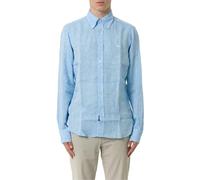 Harmont&Blaine - Camisa de hombre de lino de manga larga CRN014010883B 8055168830718 -, azul turquesa, XL