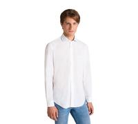 Harmont&Blaine - Camisa de hombre de popelina de algodón Stretch Narrow Fit CNP011012523M 8052381068126 - XXL, Color blanco., M