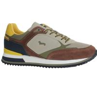 Harmont&Blaine EFM252.040.A60.AG - Zapatillas deportivas para hombre de ante y tela con detalles de color block, marrón y beige., 44 EU
