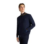 Harmont&Blaine - Jersey de hombre de mezcla de lana con cremallera y detalles en contraste HRP845030788 8052381007064 - XXL, azul navy, XL