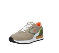 Harmont&Blaine - Zapatillas bajas 241.050 para hombre y adulto, estilo zapatilla, empeine de piel ante con inserciones de tela técnica 43, turquesa, 43 EU