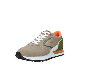 Harmont&Blaine - Zapatillas bajas 241.050 para hombre y adulto, estilo zapatilla, empeine de piel ante con inserciones de tela técnica 44, turquesa, 44 EU