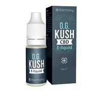 Harmony E-líquido de CBD (más de 99% pureza) - Terpenos de OG Kush - 600 mg CBD en 10 ml - Sin Nicotina